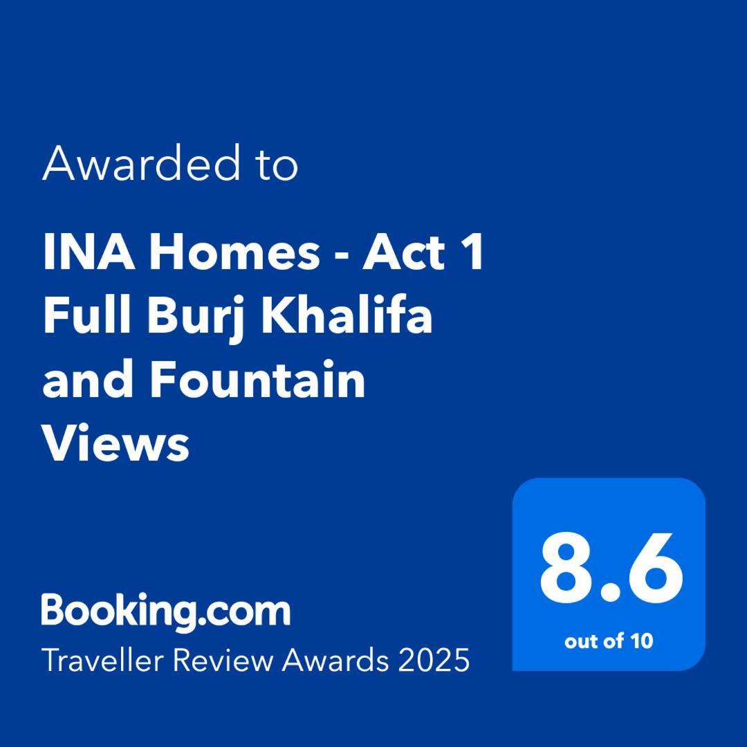 Ina Homes - Act 1 Full Burj Khalifa And Fountain Views Dubai Exteriör bild